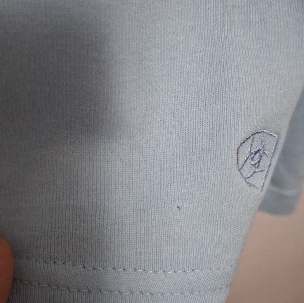 Ariat Blue Light Long Sleeve Women's Sweater Size L - Picture 8 of 8